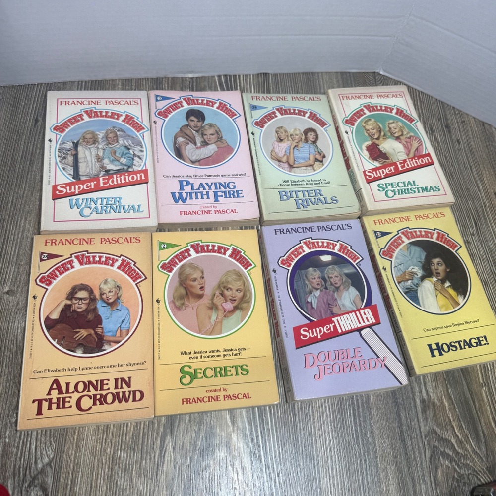Sweet Valley High Book Lot 8 Vtg Paperbacks Francine Pascal Super Edition 80s